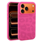 Custodia in silicone liquido leopardata per iPhone 17 Pro Max