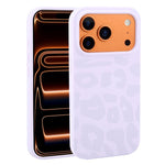 Custodia in silicone liquido leopardata per iPhone 17 Pro Max