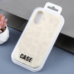 Custodia in silicone liquido leopardata per iPhone 17