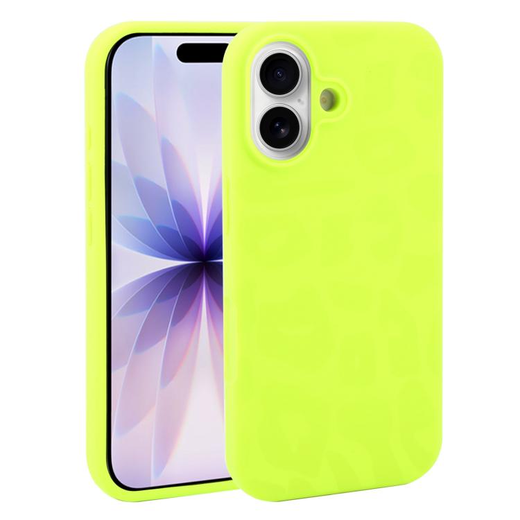 Custodia in silicone liquido leopardata per iPhone 17