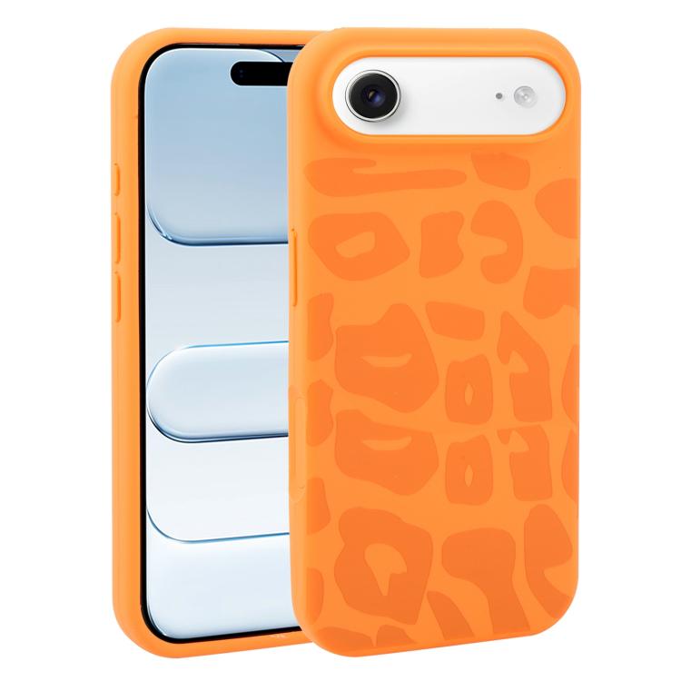 Custodia in silicone liquido leopardata per iPhone 17