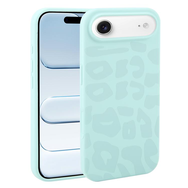Custodia in silicone liquido leopardata per iPhone 17