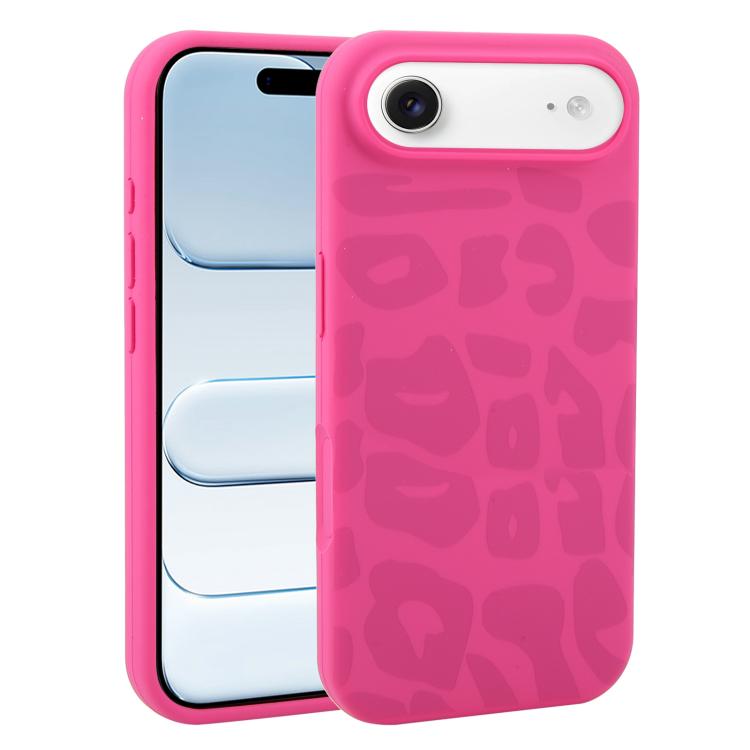 Custodia in silicone liquido leopardata per iPhone 17