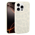 Custodia in silicone liquido leopardata per iPhone 16 Pro Max