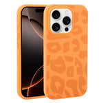 Custodia in silicone liquido leopardata per iPhone 16 Pro Max