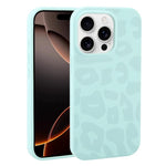 Custodia in silicone liquido leopardata per iPhone 16 Pro Max