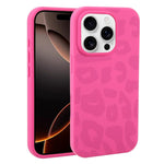 Custodia in silicone liquido leopardata per iPhone 16 Pro Max