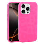 Custodia in silicone liquido leopardata per iPhone 16 Pro Max