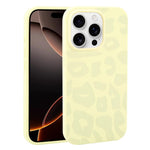 Custodia in silicone liquido leopardata per iPhone 16 Pro Max