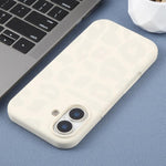 Custodia in silicone leopardata per iPhone 16 Plus