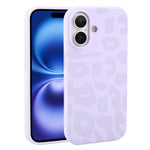 Custodia in silicone leopardata per iPhone 16 Plus