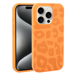 Custodia in silicone liquido leopardata per iPhone 15 Pro Max