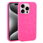 Custodia in silicone liquido leopardata per iPhone 15 Pro Max
