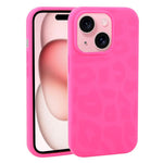 Custodia in silicone leopardata per iPhone 15 Plus