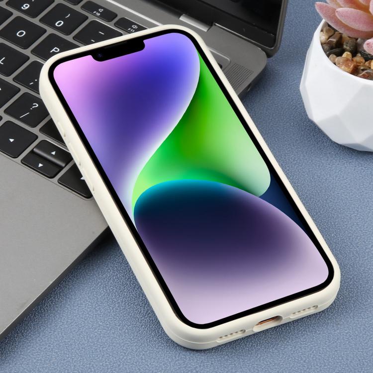 Custodia in silicone liquido leopardata per iPhone 14 Plus