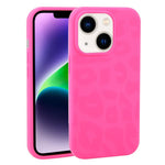 Custodia in silicone liquido leopardata per iPhone 14 Plus