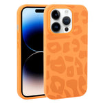 Custodia in silicone liquido leopardata per iPhone 14 Pro