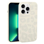 Custodia in silicone liquido leopardata per iPhone 13 Pro Max