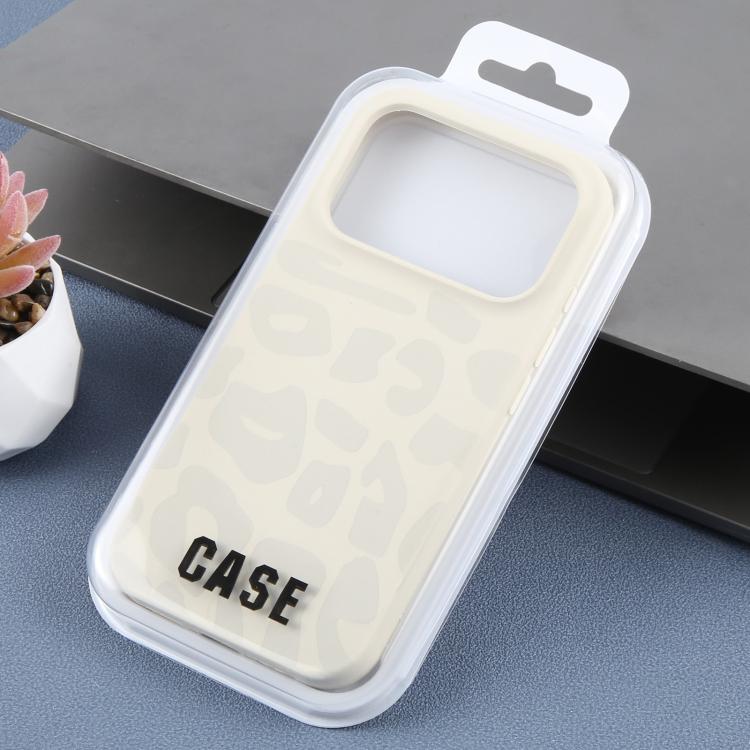 Custodia in silicone liquido leopardata per iPhone 13 Pro Max