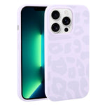 Custodia in silicone liquido leopardata per iPhone 13 Pro Max