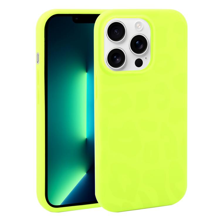 Custodia in silicone liquido leopardata per iPhone 13 Pro Max