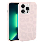 Custodia in silicone liquido leopardata per iPhone 13 Pro Max