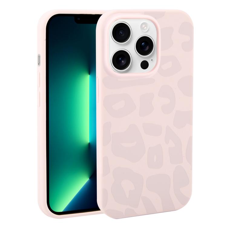 Custodia in silicone liquido leopardata per iPhone 13 Pro Max