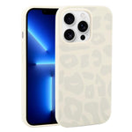 Custodia in silicone liquido leopardata per iPhone 13 Pro Max