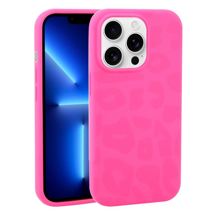 Custodia in silicone liquido leopardata per iPhone 13 Pro Max