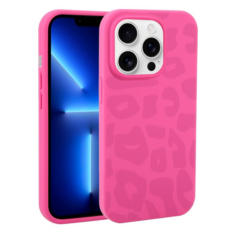 Custodia in silicone liquido leopardata per iPhone 13 Pro Max