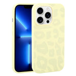 Custodia in silicone liquido leopardata per iPhone 13 Pro Max