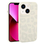 Custodia in silicone leopardata per iPhone 13 e iPhone 12