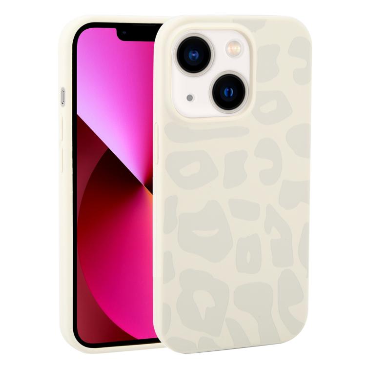 Custodia in silicone leopardata per iPhone 13 e iPhone 12