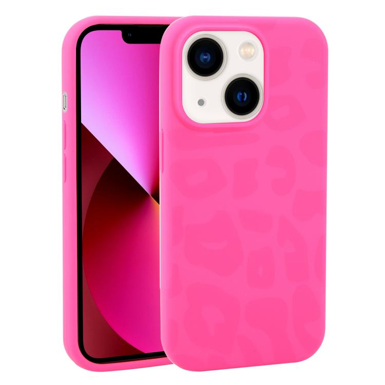 Custodia in silicone leopardata per iPhone 13 e iPhone 12