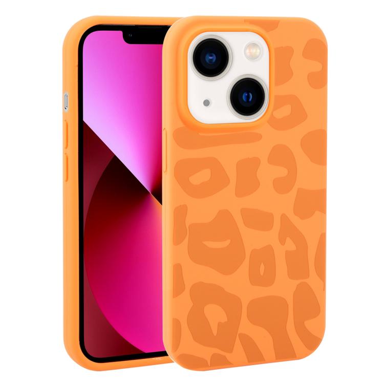 Custodia in silicone leopardata per iPhone 13 e iPhone 12