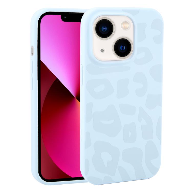 Custodia in silicone leopardata per iPhone 13 e iPhone 12