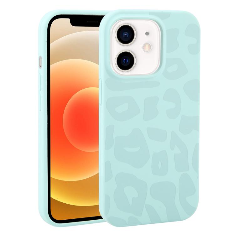 Custodia in silicone leopardata per iPhone 13 e iPhone 12