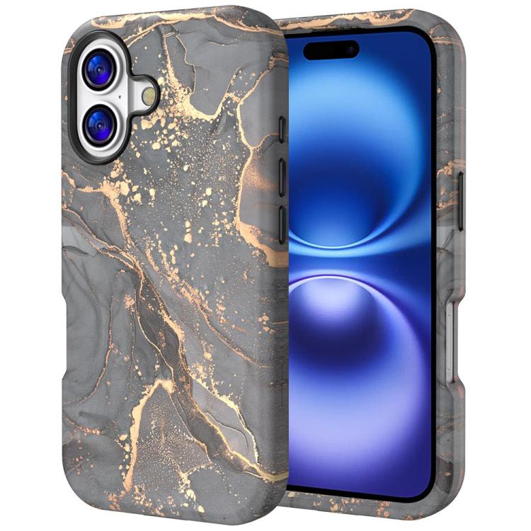 Custodia TPU con stampa marmorizzata per iPhone 16 Plus