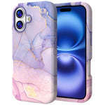Custodia TPU con stampa marmorizzata per iPhone 16 Plus