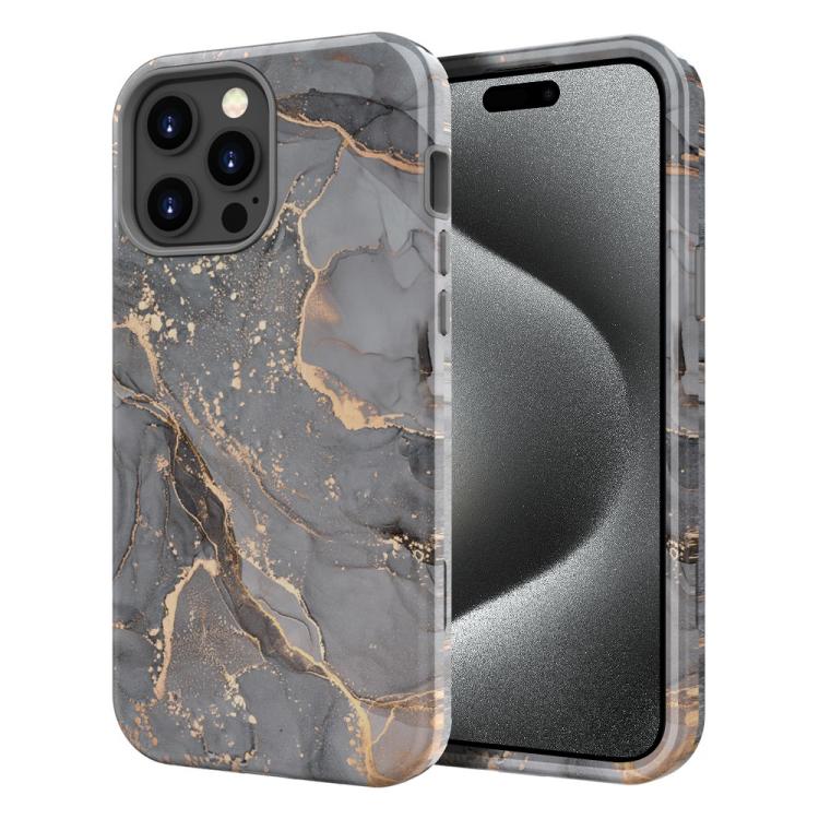 Custodia TPU con stampa marmorizzata per iPhone 16 Plus
