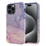 Custodia TPU con stampa marmorizzata per iPhone 16 Plus