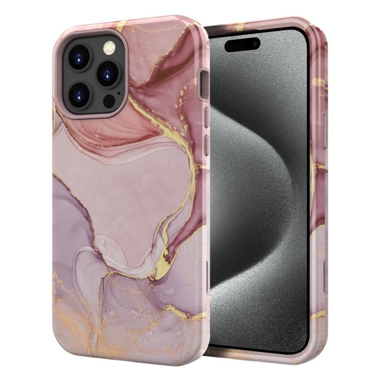 Custodia TPU con stampa marmorizzata per iPhone 16 Plus