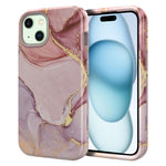 Custodia TPU con stampa marmorizzata per iPhone 16 Plus