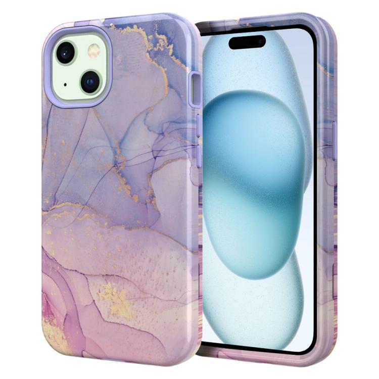 Custodia TPU con stampa marmorizzata per iPhone 16 Plus