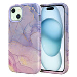 Custodia TPU con stampa marmorizzata per iPhone 16 Plus