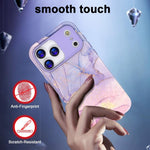 Custodia TPU e PC con stampa marmorizzata per iPhone 13