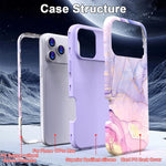 Custodia TPU e PC con stampa marmorizzata per iPhone 13
