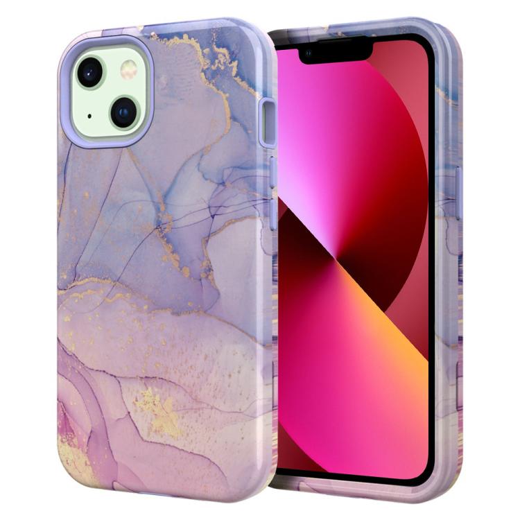 Custodia TPU e PC con stampa marmorizzata per iPhone 13