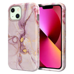 Custodia TPU e PC con stampa marmorizzata per iPhone 13