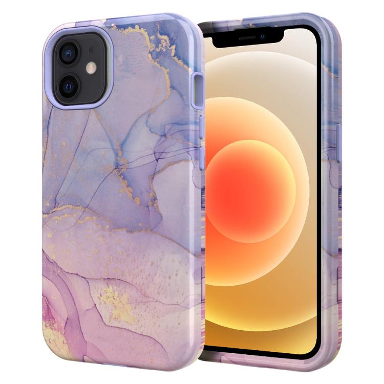 Custodia TPU e PC con stampa marmorizzata per iPhone 13